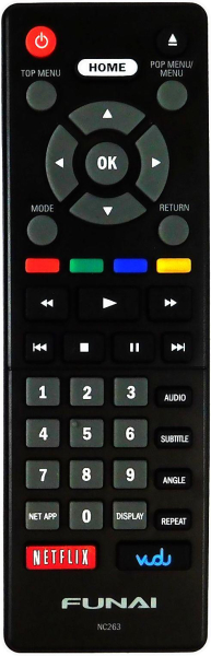 Replacement remote control for Funai NB620FX4F