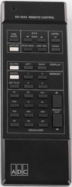 Replacement remote control for ADC SS-525X