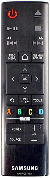 Replacement remote for Samsung AK59-00179A, UBDK8500, UBD-K8500