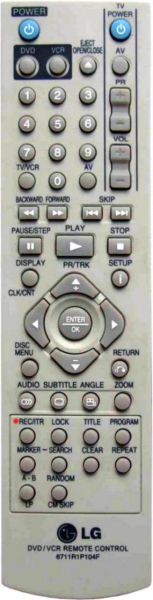 Replacement remote control for Worten V280N-SZ[DVD]