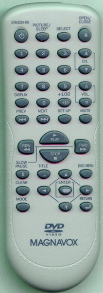 Télécommande de remplacement pour Magnavox CD130MW8, NF108UD, NF108UD