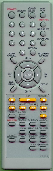 Télécommande de remplacement pour Sansui DRVCR900 (A), VRDVD5000 (A or B), 076R0JJ010