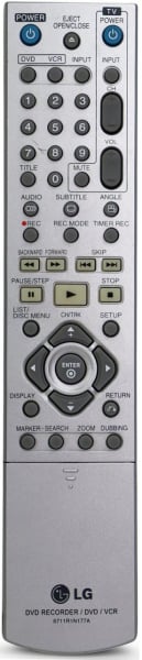 Replacement remote for LG 6711R1N177A, XBR446, LGXBR446