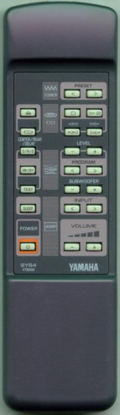 Replacement remote for Yamaha AV1, TCDAV1, SYS4, VY861600