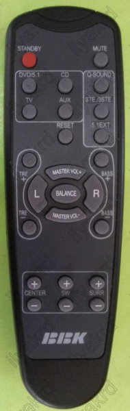 Replacement remote control for Bbk HD-353