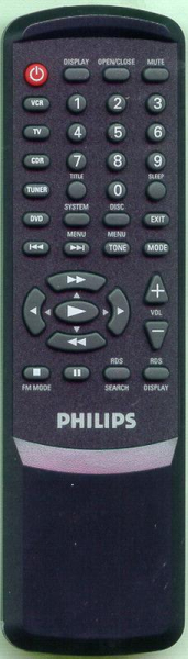 Replacement remote for Philips DFR15001701, 996500010194, DFR1500