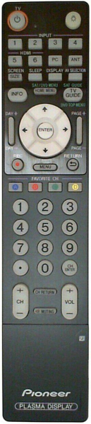 Replacement remote for Pioneer PRO1140HD, PRO1540HD, AXD1531, PRO940HD