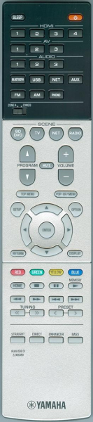 Télécommande de remplacement pour Yamaha RAV555 ZW69550 RX-A670 RX-A670BL
