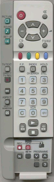 Télécommande de remplacement pour Panasonic TX29AD90F(TV+VCR)