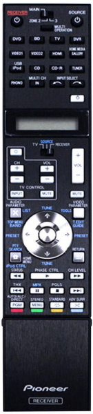 Replacement remote control for Pioneer AXD7540