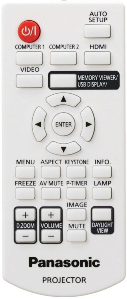 Replacement remote for Panasonic PT-LW280 PT-LB360