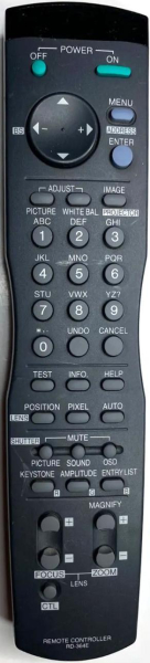Replacement remote control for Nec RD-364E