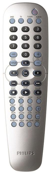 Télécommande de remplacement pour Philips DVP3144-12