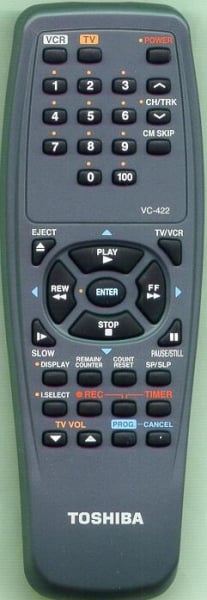 Télécommande de remplacement pour Toshiba W-522 W-522C W-522CF W-528 W-422 W-511 W-512 W-403 VC-659