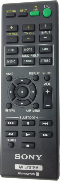 Télécommande de remplacement pour Sony RM-ANP114