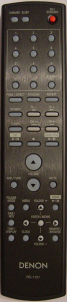 Télécommande de remplacement pour Denon RC-1097, DM37, RCDM37