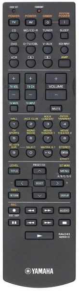 Replacement remote control for Yamaha V829510EU