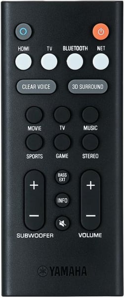 Replacement remote control for Yamaha YAS-209