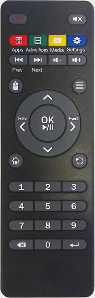 Replacement remote control for Bravo A643