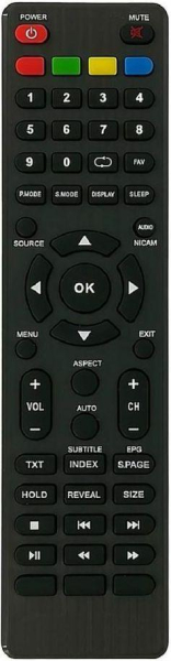 Replacement remote control for Bolva 32HD LED TV
