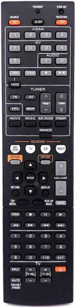 Replacement remote control for Yamaha HTR-4067
