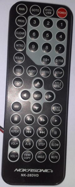 Replacement remote control for Nokasonic s-1505