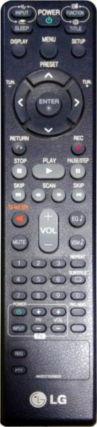 Replacement remote control for LG HT462SZ1-D0