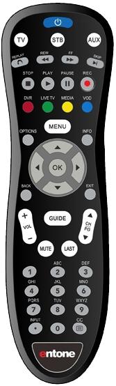 Replacement remote control for Entone 510