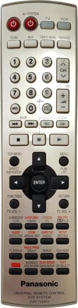 Replacement remote control for Panasonic SCHT845E-S