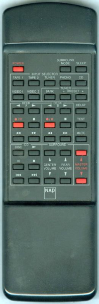 Replacement remote for Nad RC713, AV713