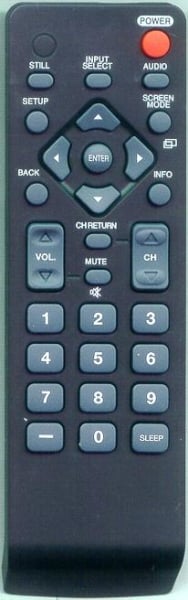 Replacement remote for Sylvania LC320SLX, LC320EMX, LC320EMXF