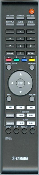 Replacement remote for Yamaha BDP110 WS01780 BD-S1065BL BD-S1900 BD-S1065