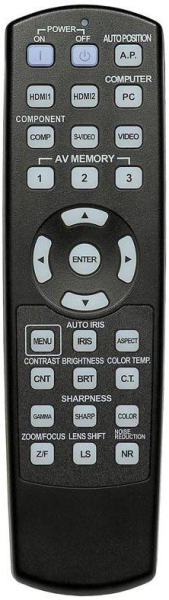 Replacement remote control for Mitsubishi HC7800DW