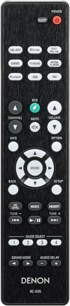 Replacement remote control for Denon AVR-X250BT