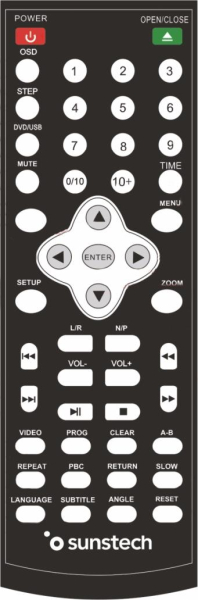 Replacement remote control for Akai AKDV01