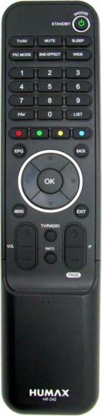 Replacement remote control for Humax NR-216
