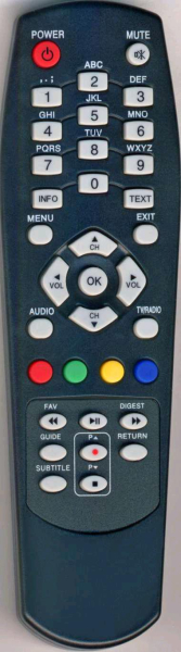Replacement remote control for Iddigital TR5900PVR