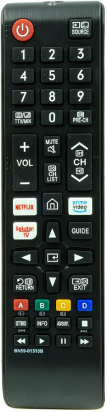 Replacement remote control for Samsung UE40KU6400UE