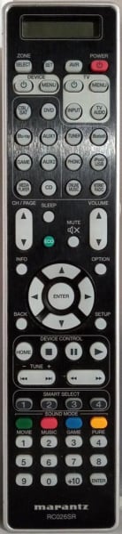 Replacement remote control for Marantz RC026SR