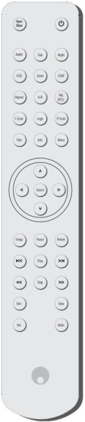 Replacement remote control for Cambridge Audio AZUR540D V1