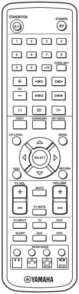 Replacement remote control for Yamaha YSP-1