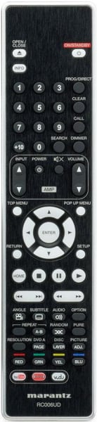 Replacement remote control for Marantz RC006UD