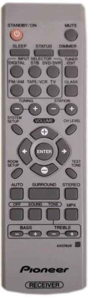 Replacement remote control for Pioneer SX-315