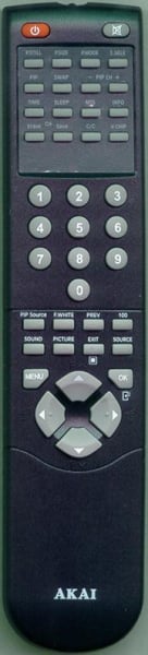 Replacement remote for Akai LCT4216, PDP5006H, LCT4216REM, 790002514A3