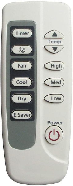 Replacement remote for GE ASW08FCS1, ARC715, ASW05, ASW06LK, ASH18DDS1