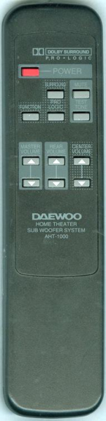 Replacement remote for Daewoo ACRC0028G, AHT1000, AHT1000S