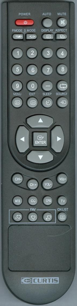 Replacement remote for Curtis International LCD2424A, LCD2244A