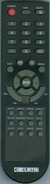 Replacement remote for Curtis International LCD3227A2