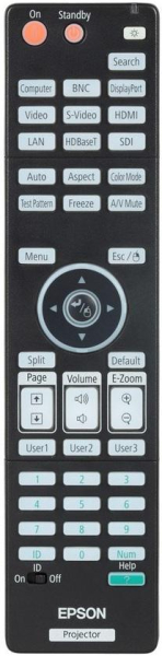 Vervangings afstandsbediening voor Epson EB-G7000W
