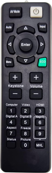 Replacement remote control for Ricoh PJ-X2440